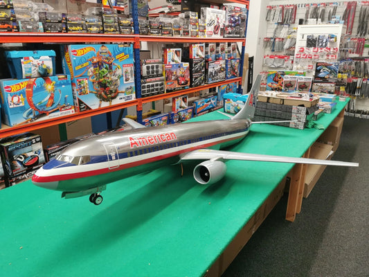 Rc Boeing 737 AA Chrome Airliner Twin Edf 90mm Jet American Air Unassembled Kit