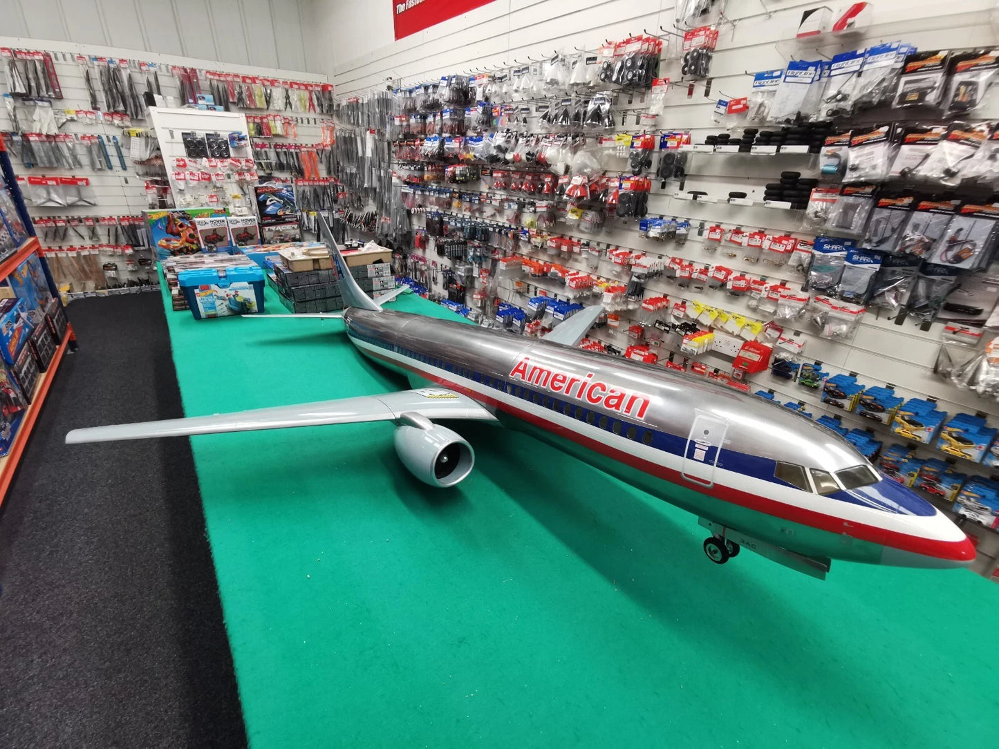Rc Boeing 737 AA Chrome Airliner Twin Edf 90mm Jet American Air Unassembled Kit