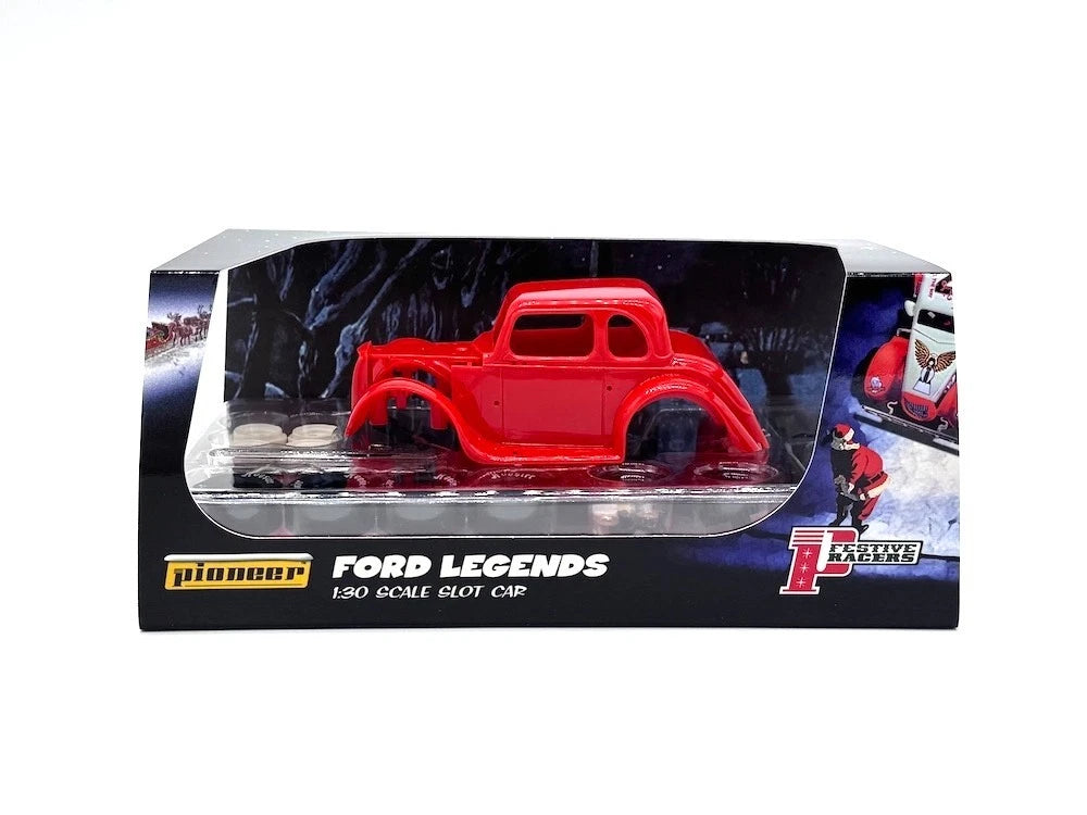 Pioneer Slot Car 1934 Ford Coupe Legends Racer Kit 13 Santa Special