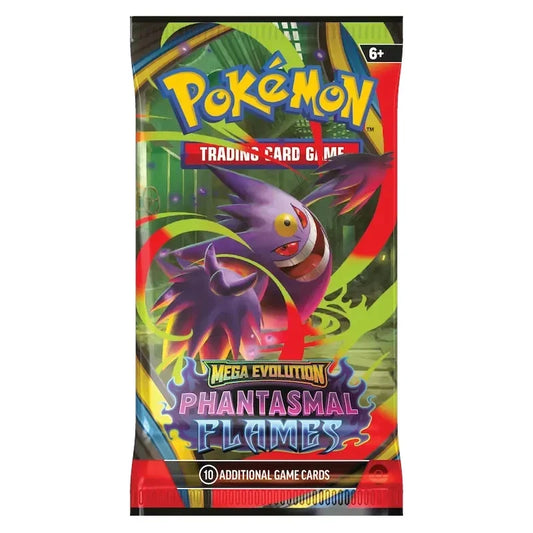 Pokemon TCG: Mega Evolution Phantasmal Flames Booster Pack x 1 Random Artwork