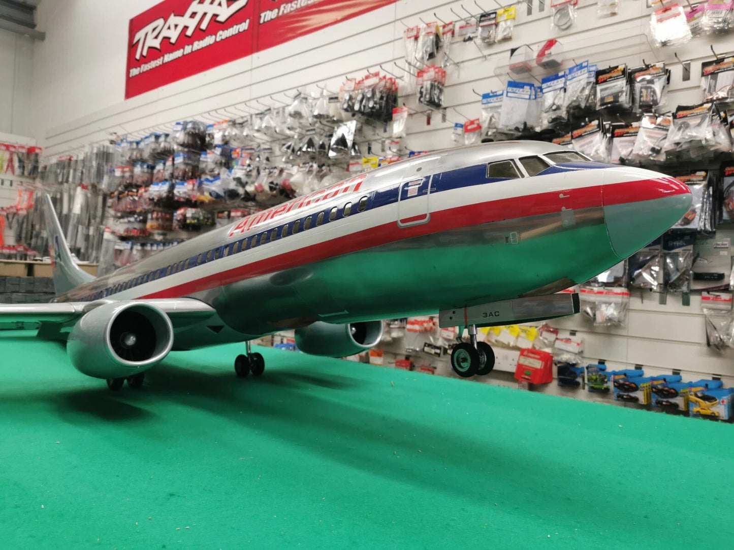 Rc Boeing 737 AA Chrome Airliner Twin Edf 90mm Jet American Air Unassembled Kit