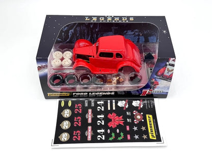 Pioneer Slot Car 1934 Ford Coupe Legends Racer Kit 13 Santa Special