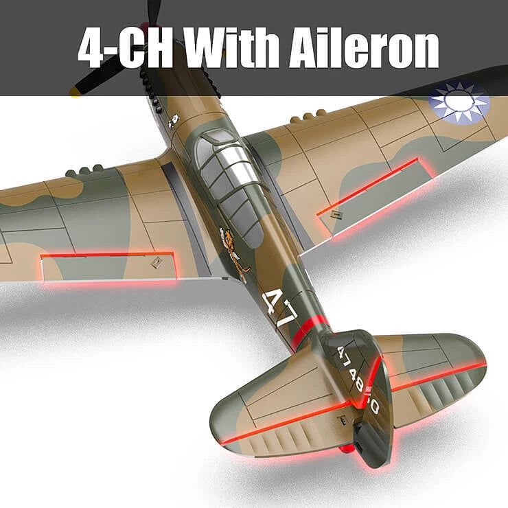 Sonik RC P40 WARHAWK 400mm RTF 4-Channel with Flight Stabilisation