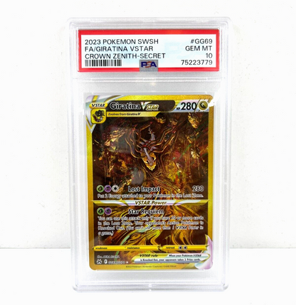 2023 Pokémon Sword & Shield Crown Zenith Giratina GOLD GG69 SR PSA 10 GEM MINT