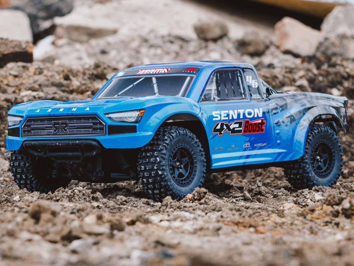 ARRMA Senton Boost 4X2 550 Mega 1/10 2WD SC Blue w/Battery + Charger