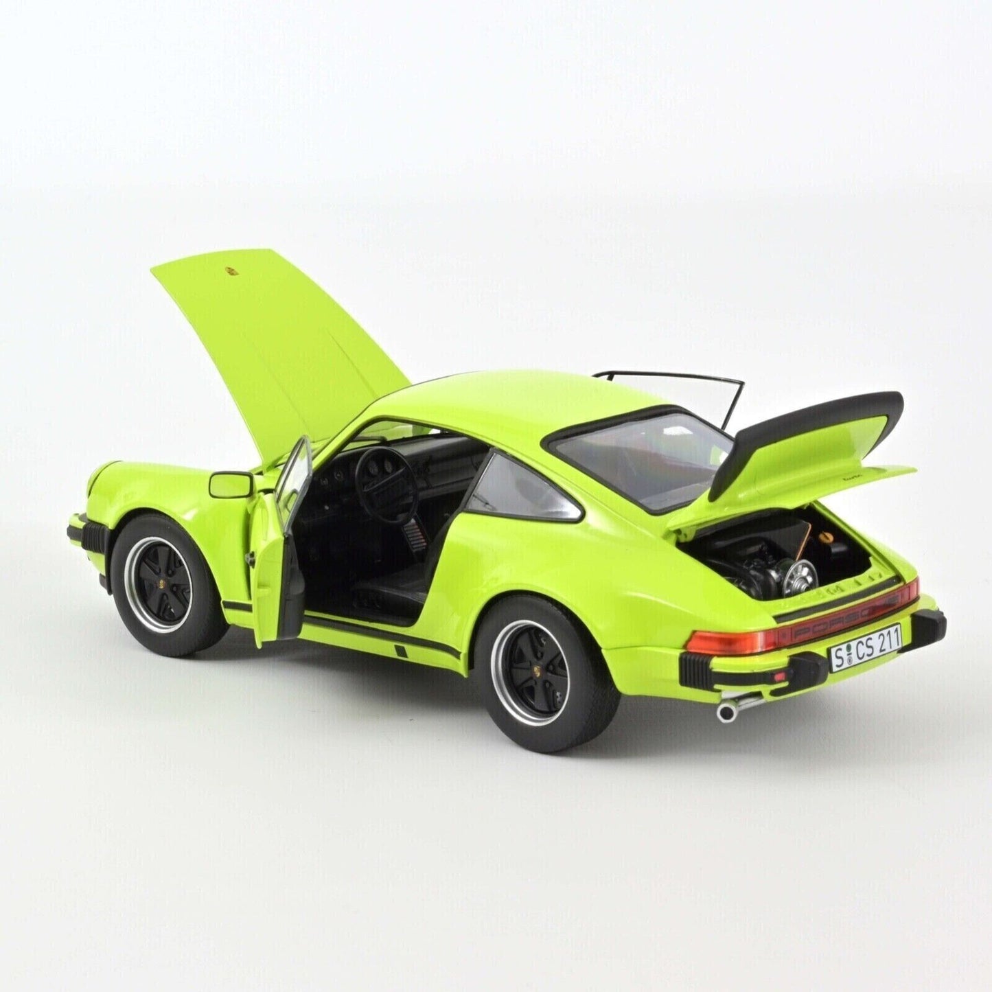 Norev Porsche 911 Turbo 3,0 1976 Light green 1:18 Die-Cast Scale Model