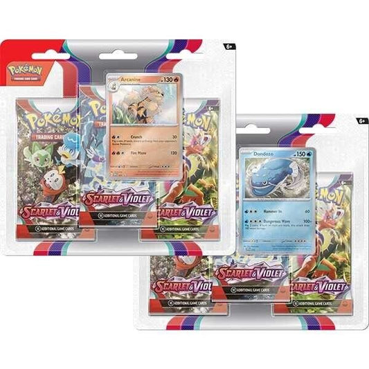 Pokémon TCG: Scarlet & Violet 3-PK Booster Blister Pk (1 Supplied) FAST SHIPPING