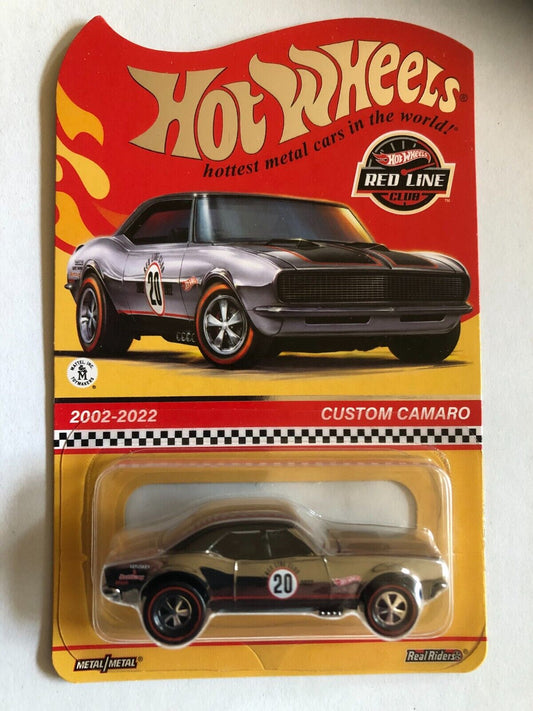 HOT WHEELS CUSTOM CAMARO CHROME RED LINE EDITION RARE