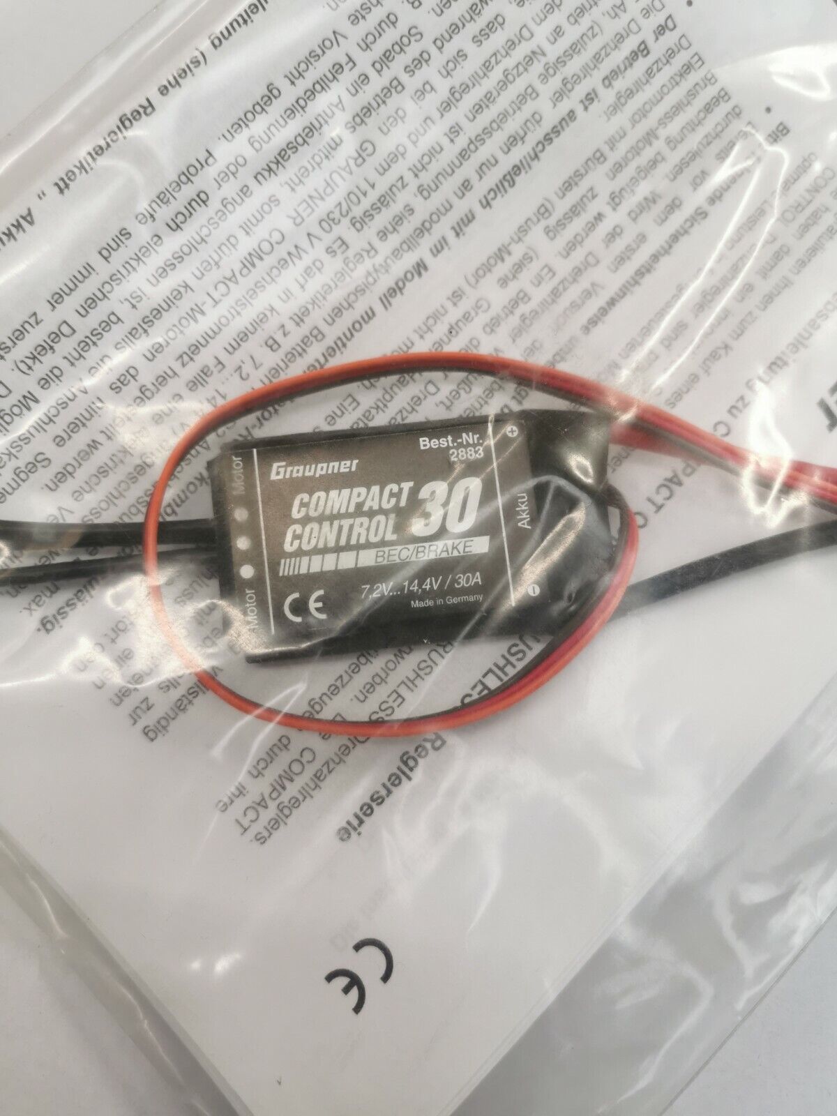 Graupner Compact Control 30 Speed Controller High Quality 30A ESC 7.2-14.4V