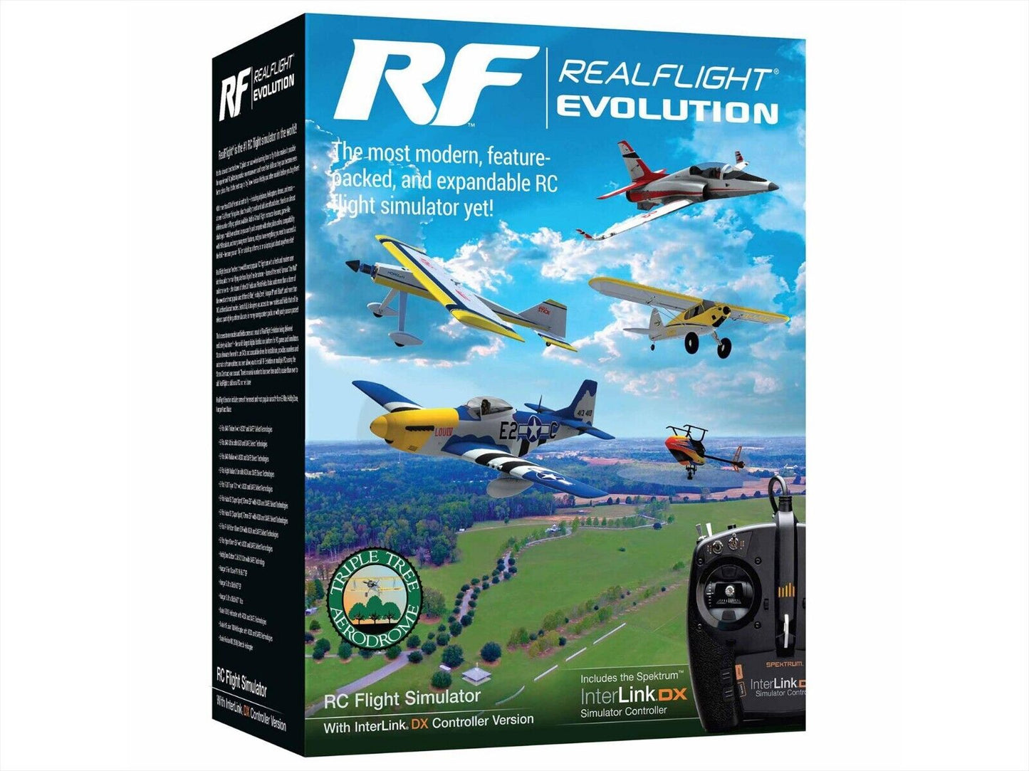 RealFlight Evolution RC Flight Simulator Software with InterLink USB Controller