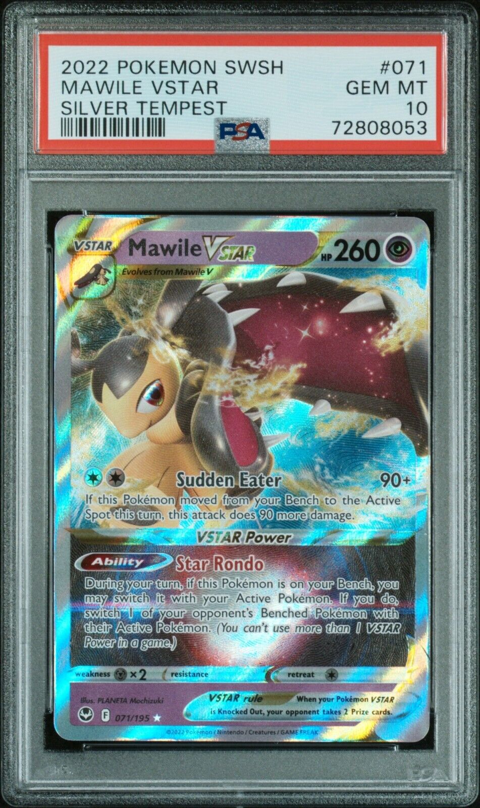 Pokémon Sword and Shield Silver Tempest 2022 Mawile VSTAR 071 PSA 10 GEM MINT