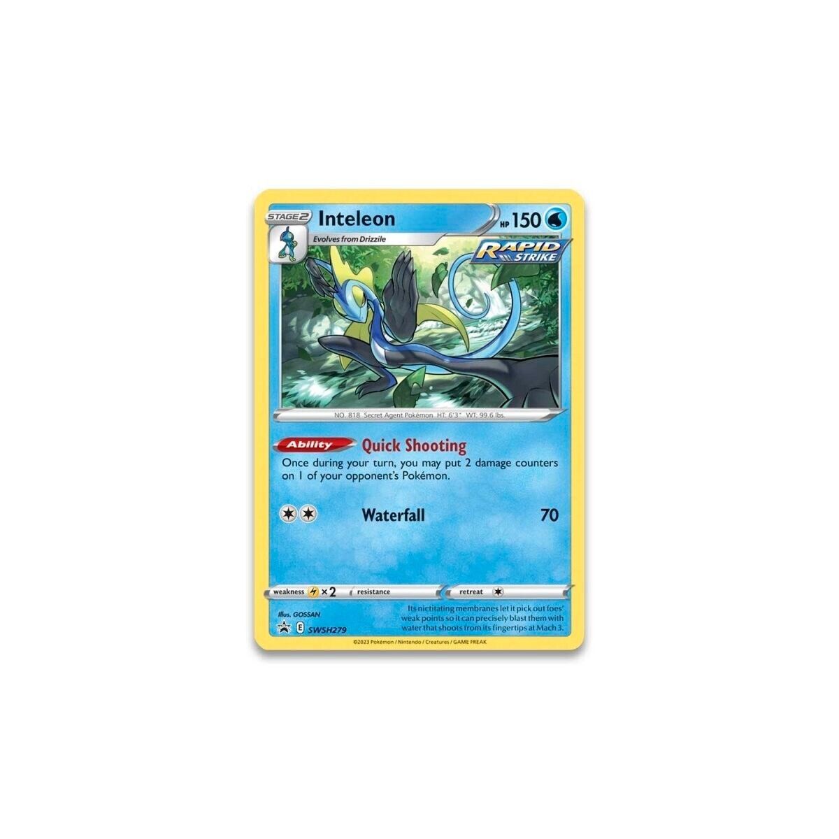 Pokémon TCG: Sword & Shield 12.5 Crown Zenith Pin Collection Inteleon UK STOCK