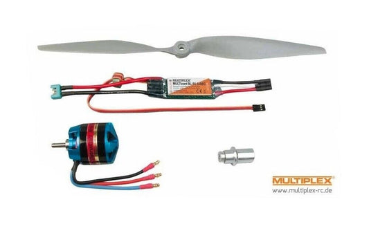 Multiplex Mentor Tuning S-BEC Power Set #332645 Motor, ESC & Prop