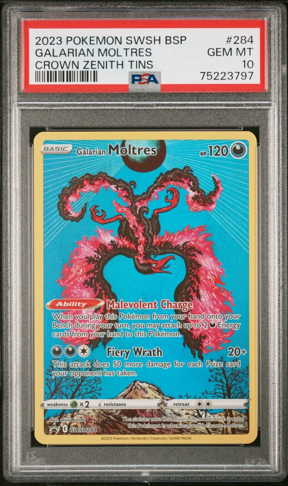 2023 Pokémon SWSH Crown Zenith Galarian Bird Trio PSA 10 GEM MT BUNDLE!