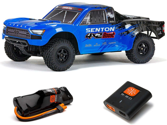 ARRMA Senton Boost 4X2 550 Mega 1/10 2WD SC Blue w/Battery + Charger