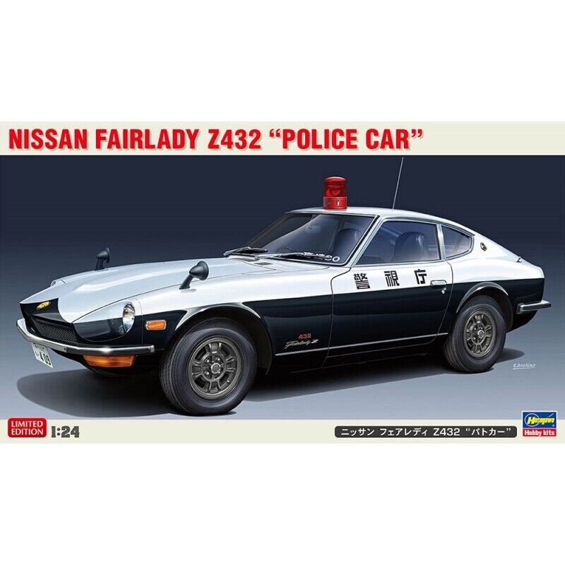Hasegawa 1:24 Scale NISSAN FAIRLADY Z432 POLICE CAR Plastic Assembly Kit