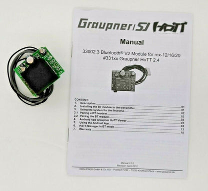 Graupner HoTT BT V2 Transmitter Module MX-12/16/20 33002.3