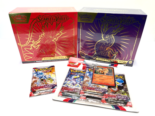 Pokémon TCG: Scarlet & Violet NEW & SEALED Collectors Bundle! ETB Booster Packs