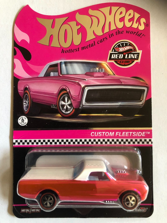 HOT WHEELS CUSTOM FLEETSIDE RED LINE CLUB EDITION RARE